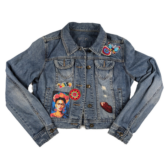 Refreshed - Apt. 9 Upcycled Denim Jacket Size M - Picture 2 of 8